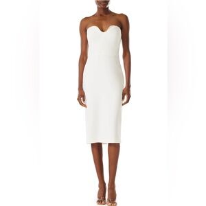 ML Monique Lhullier Strapless Midi Dress - NWT